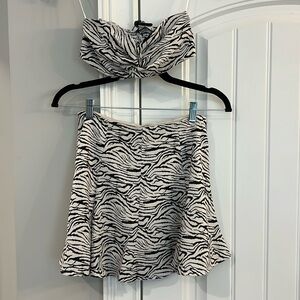 NWT mini skirt and tube top size small